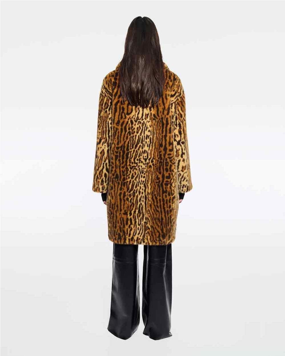 Abrigo Camille Cocoon Estampado Leo...