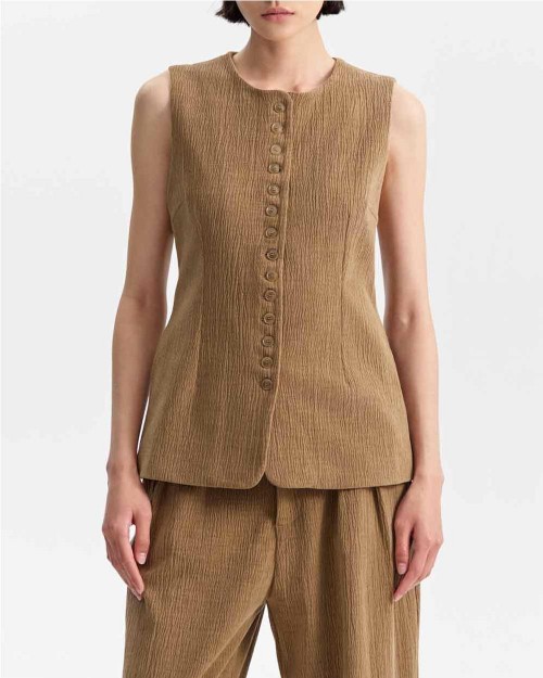 Chaleco Mujer MARRON 2
