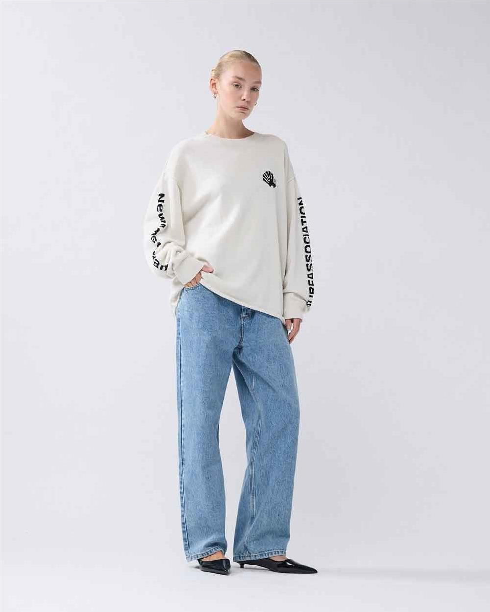 Jersey algodón unisex BLANCO