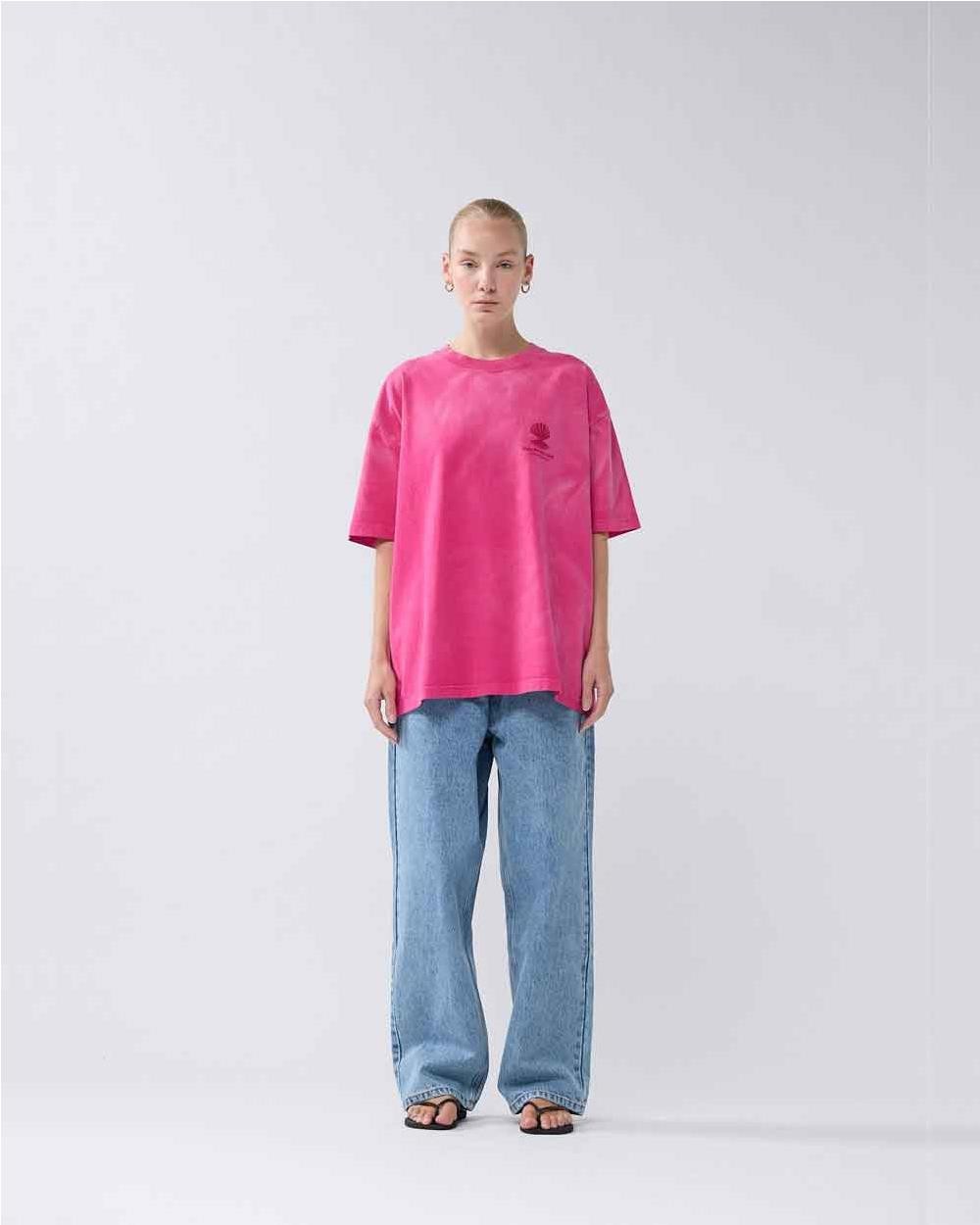 Camiseta Unisex Oyster tee magenta...