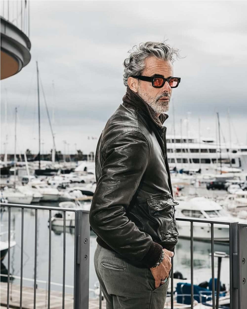 Chaqueta piel Ottaviano hombre GREEN...