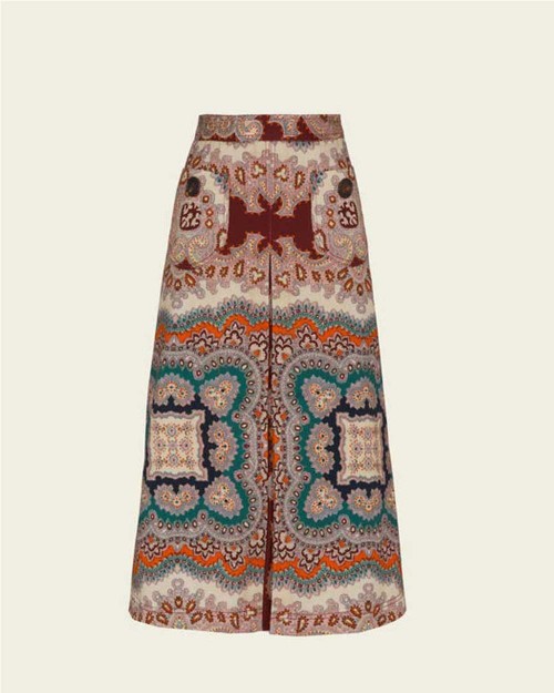 Falda midi Briar paisley mujer