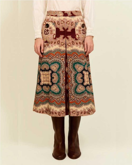 Falda midi Briar paisley mujer 2