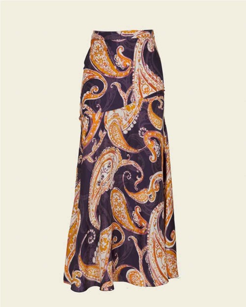 Falda Indie estampado...