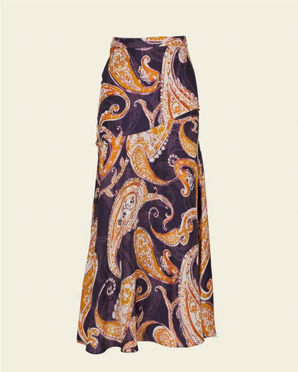 Falda Indie estampado paisley mujer Falda Indie estampado paisley mujer