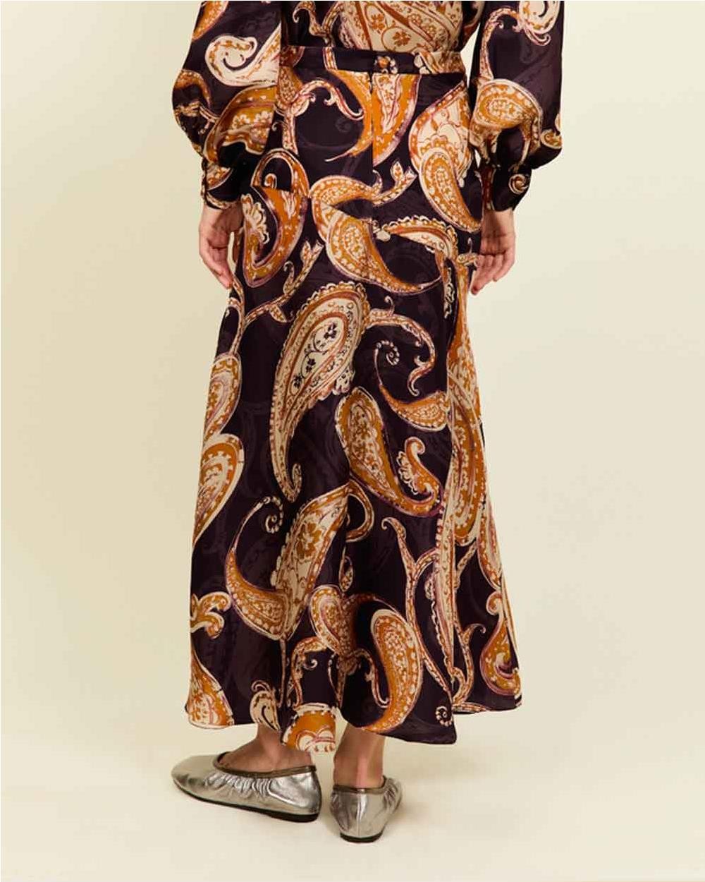 Falda Indie estampado paisley mujer Falda Indie estampado paisley mujer