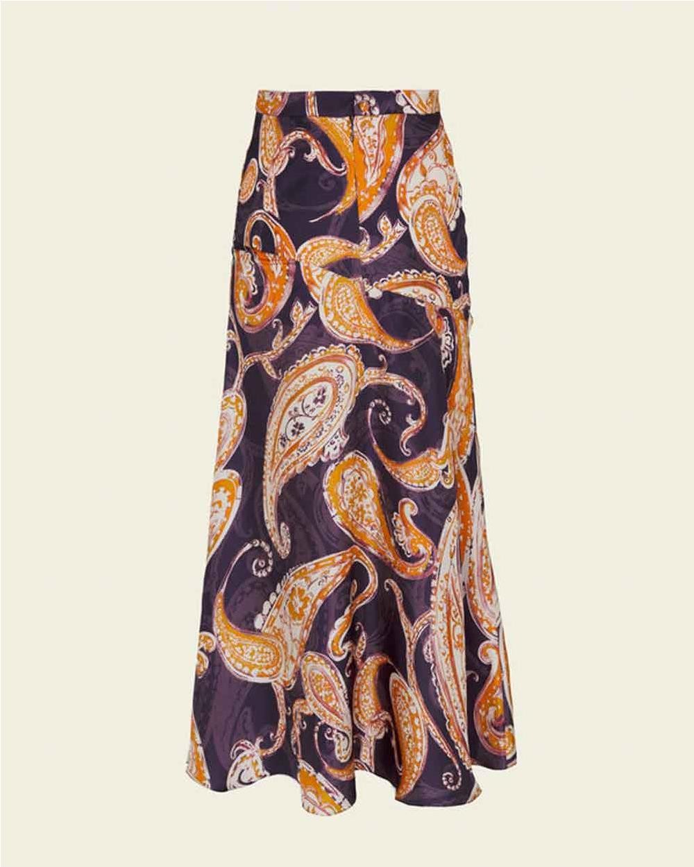 Falda Indie estampado paisley mujer Falda Indie estampado paisley mujer