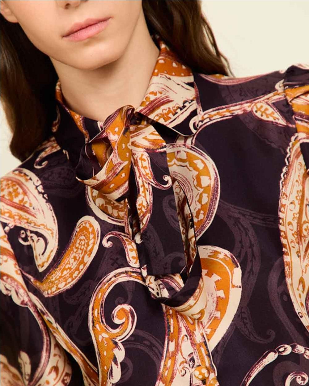 Blusa Indie Estampado Paisley mujer...