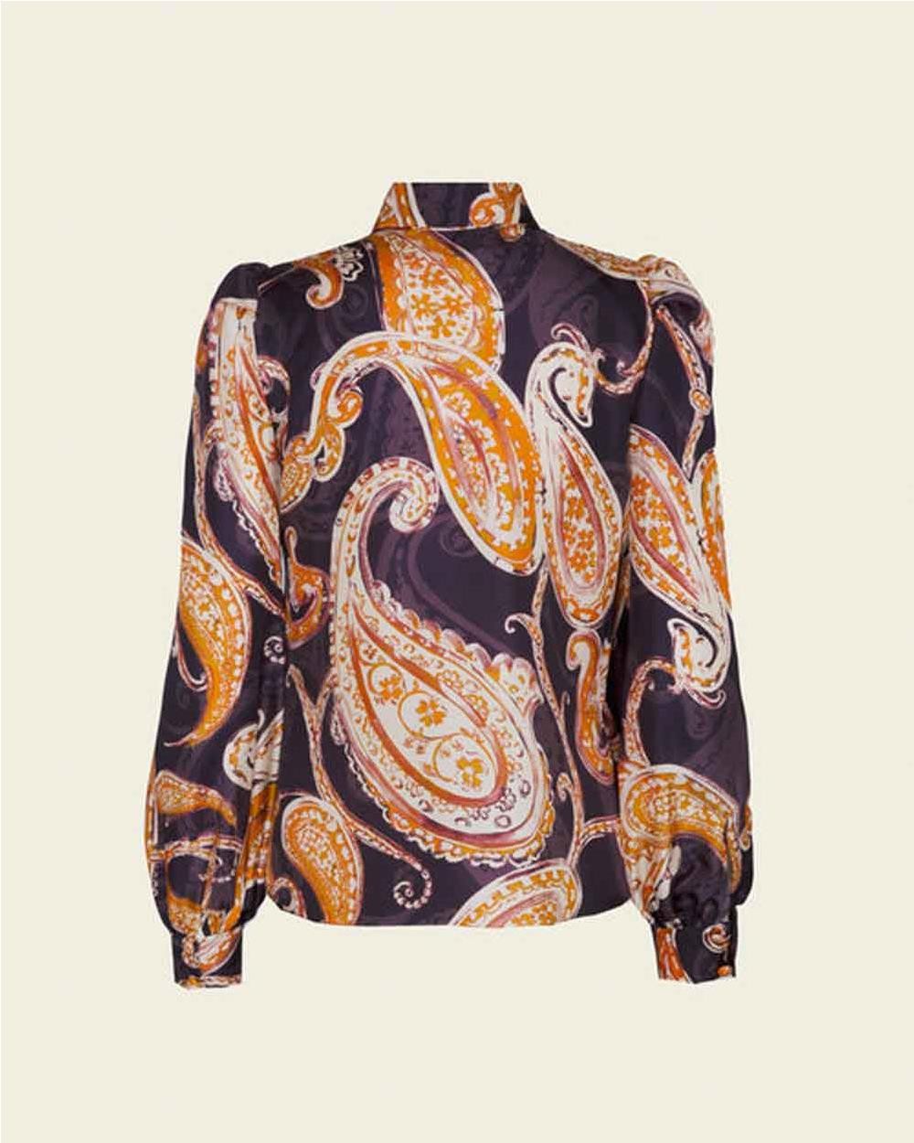 Blusa Indie Estampado Paisley mujer...