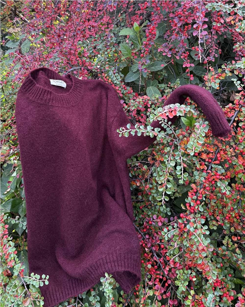 Punto alpaca superfine mujer BURDEOS