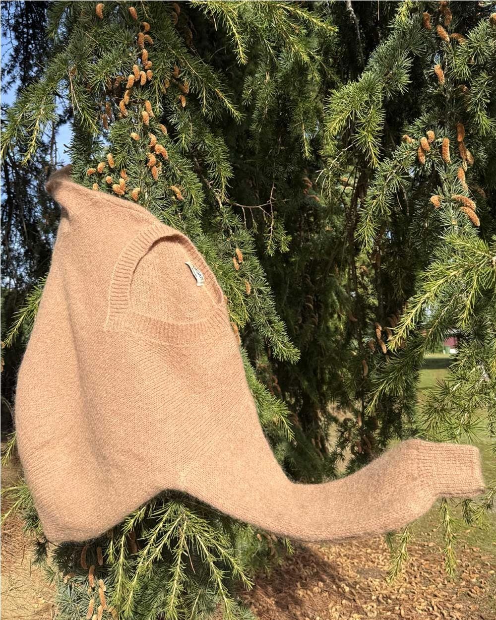 Punto pico mohair mujer CARAMEL