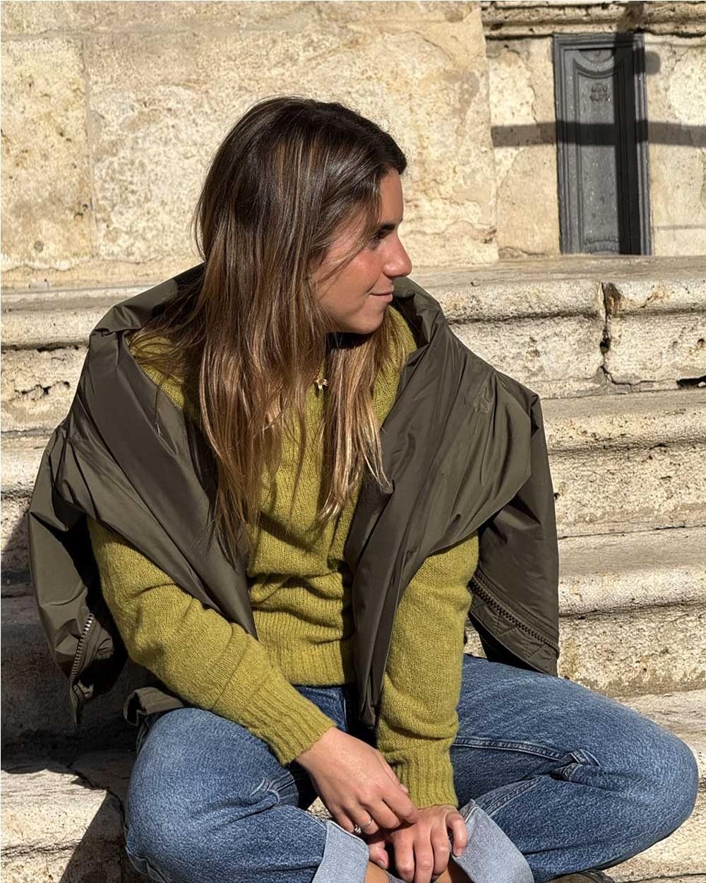 Jersey de punto en baby alpaca y lana...