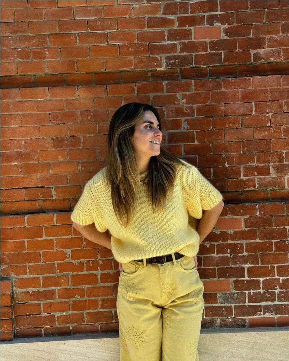 Pantalón algodón perforado SUNFLOWER