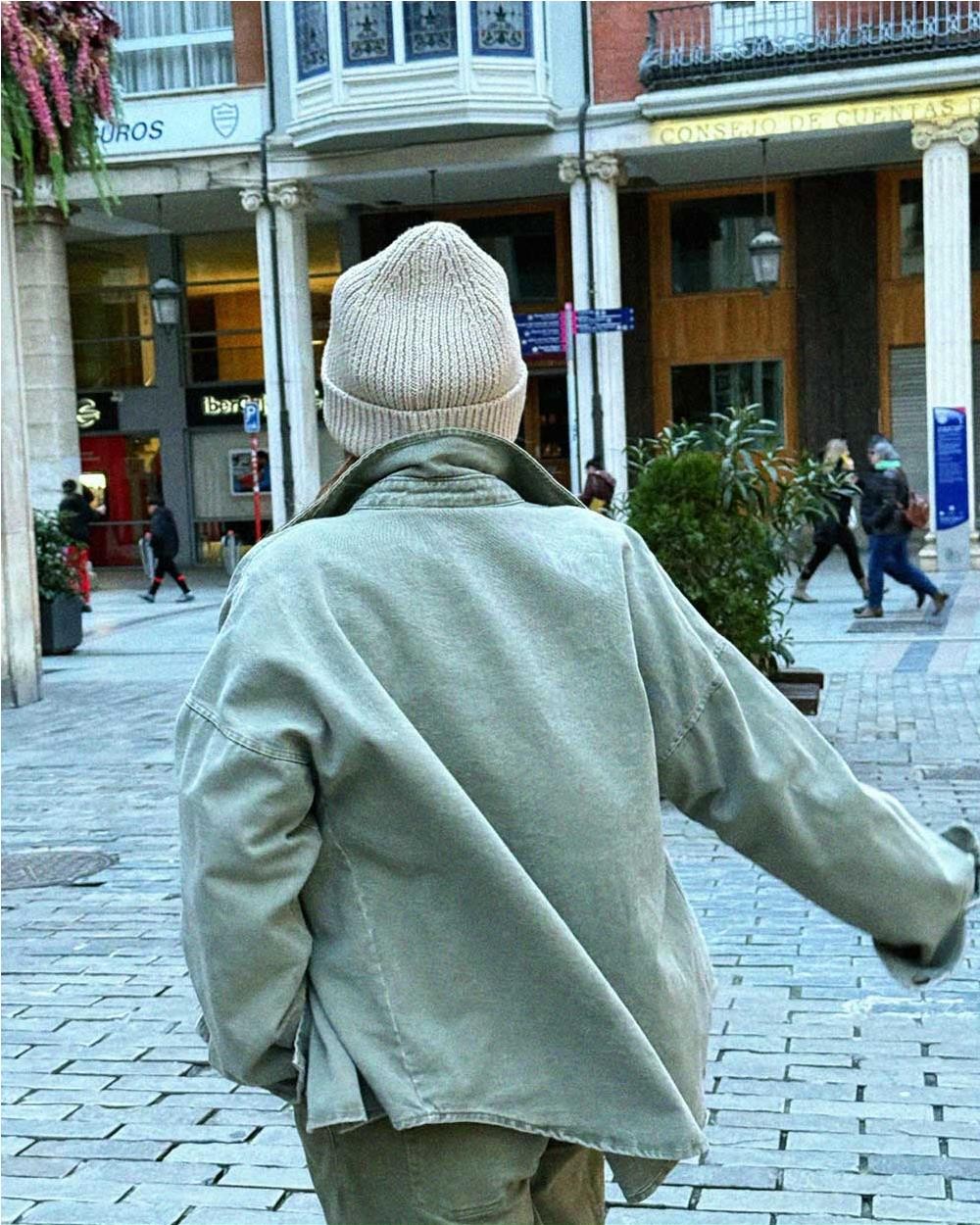 Sobrecamisa tasca en algodón mujer KHAKI