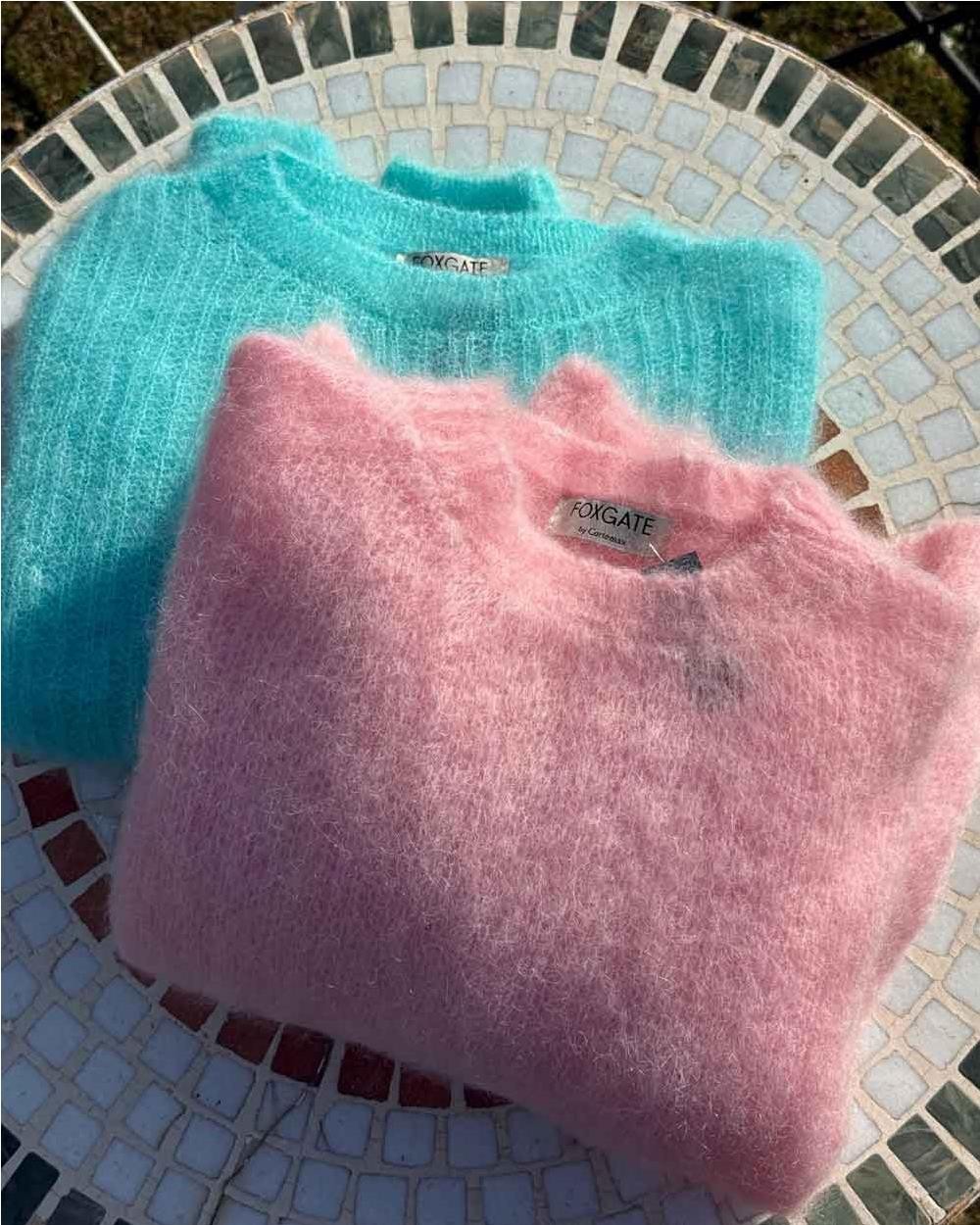 Jersey punto 80  kid mohair con puño...