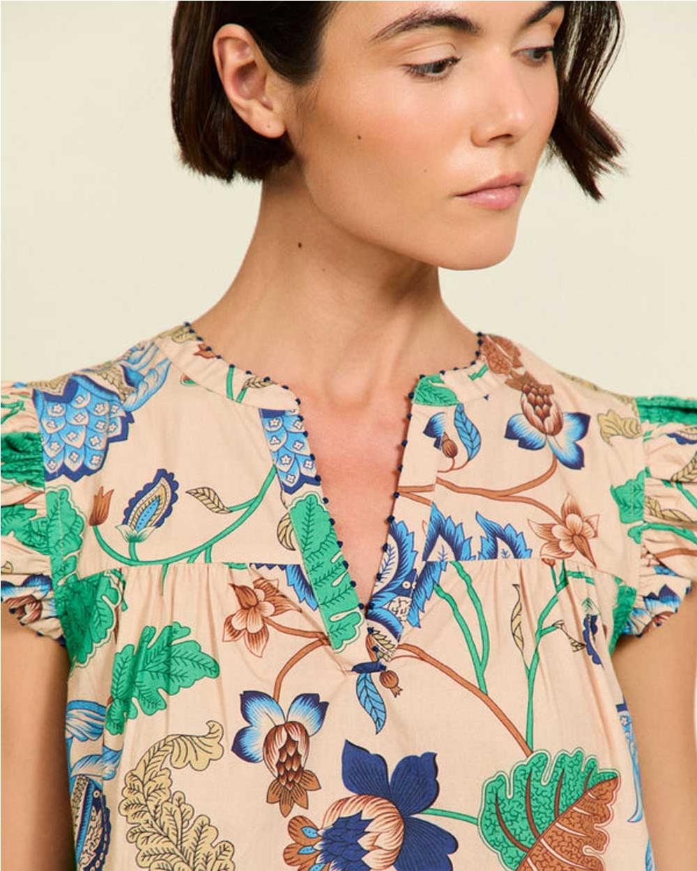 Blusa Philippa Wendy floral en...