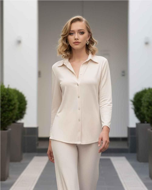 Camisa manga francesa mujer...