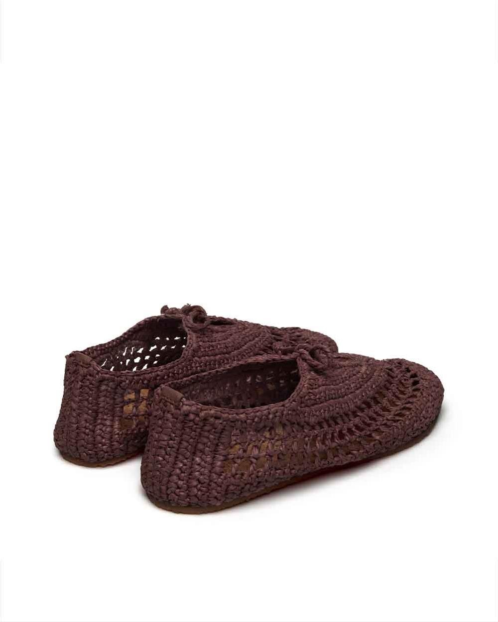 Bailarina crochet 3021 de rafia mujer