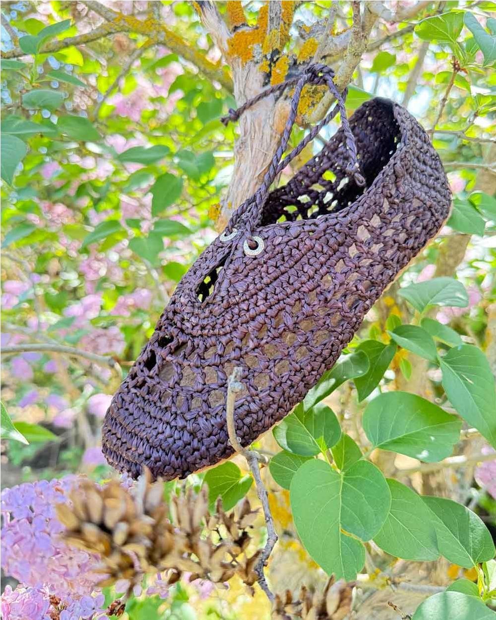 Bailarina crochet 3021 de rafia mujer