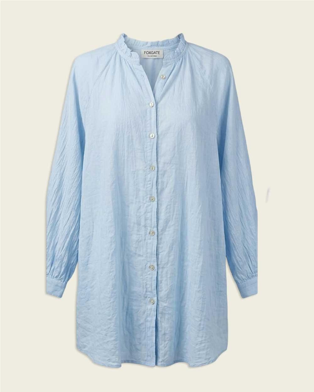 Camisa manga larga de algodón mujer...