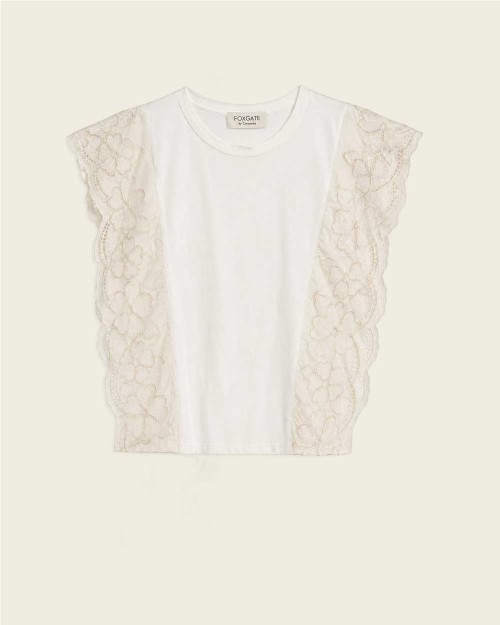 Camiseta croché mujer VAINILLA