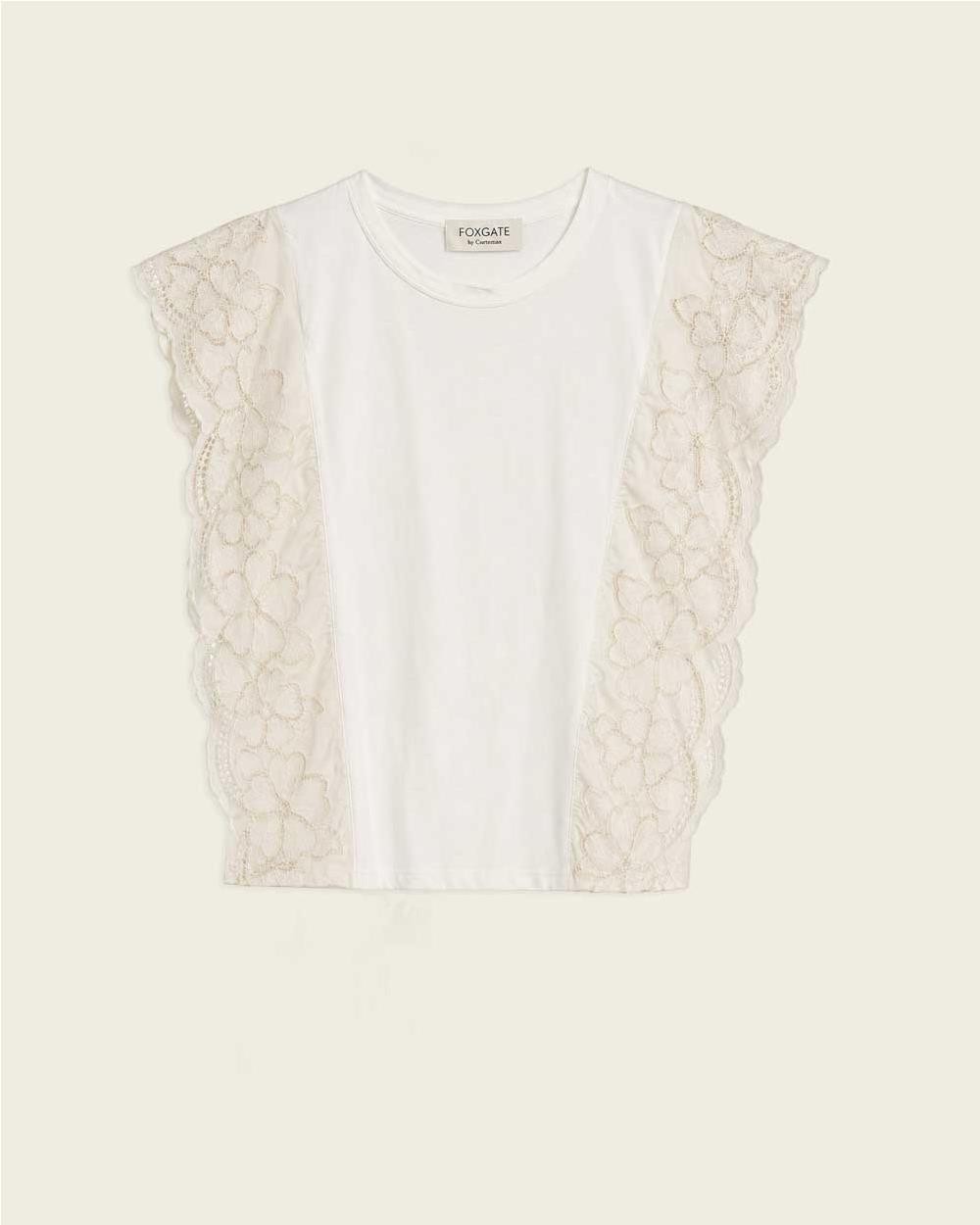 Camiseta croché mujer VAINILLA
