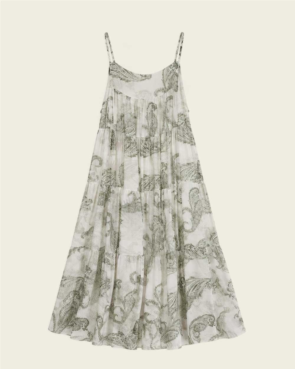 Vesitdo paisley mujer WHITE