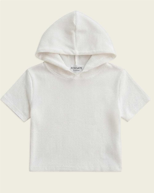Camiseta goffre con capucha...