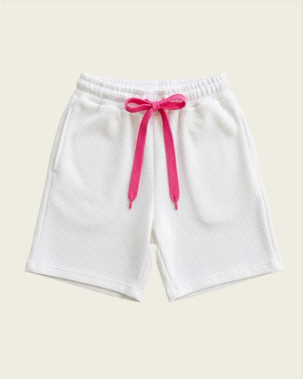 Short goffre mujer WHITE