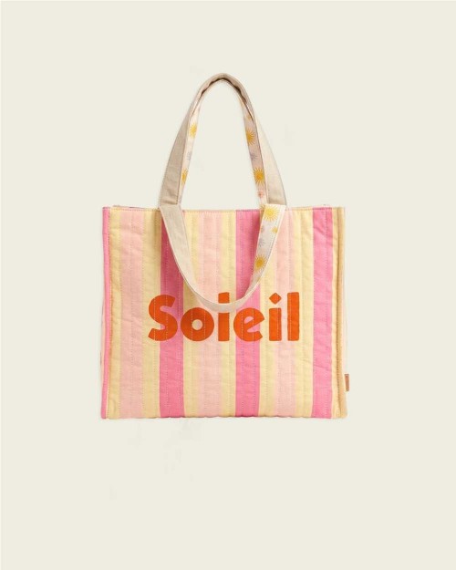 Bolso tote beach rayas de...