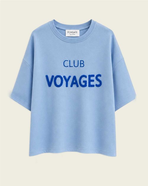 T-shirt Club Voyages AZZURRINO