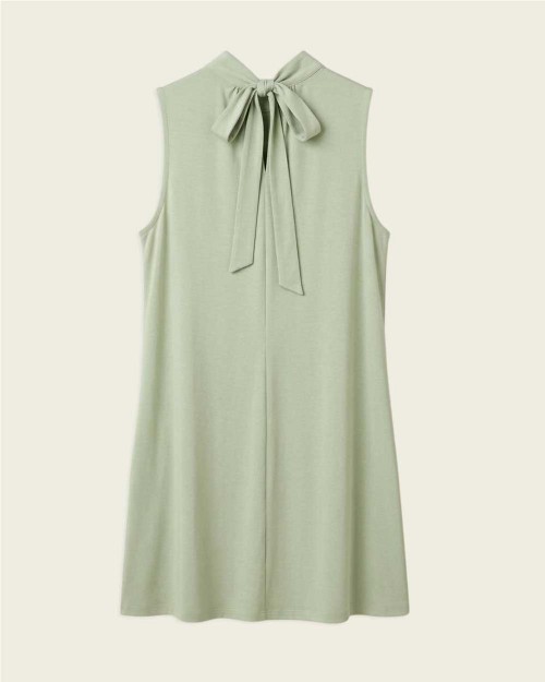Vestido cuello lazada mujer... 2