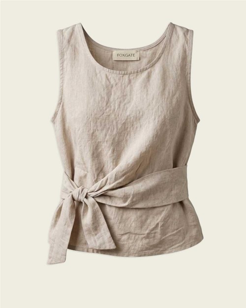 Top con lazada lateral de...