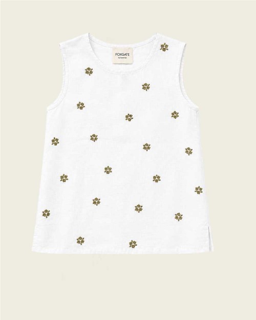Blusa bordada de lino mujer... 2