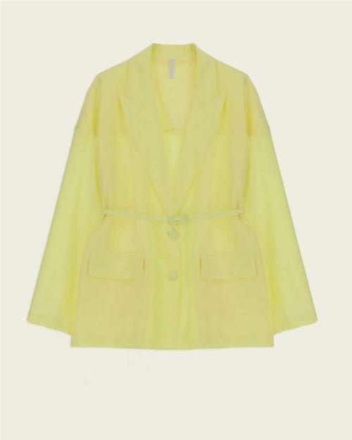 Blazer con cinturon mujer...