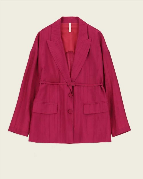 Blazer con cinturon mujer...
