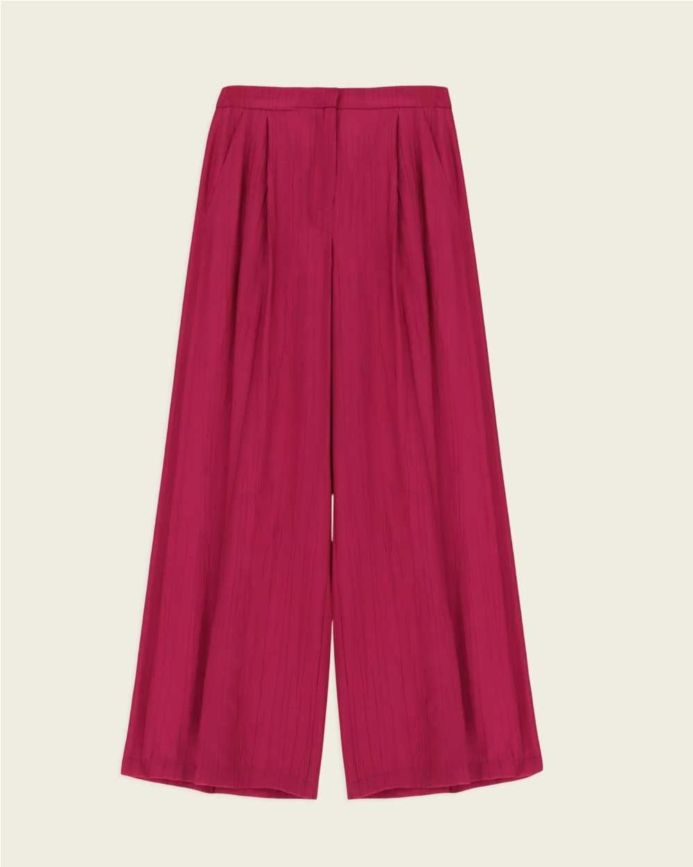 Pantalon palazzo mujer MAGENTA