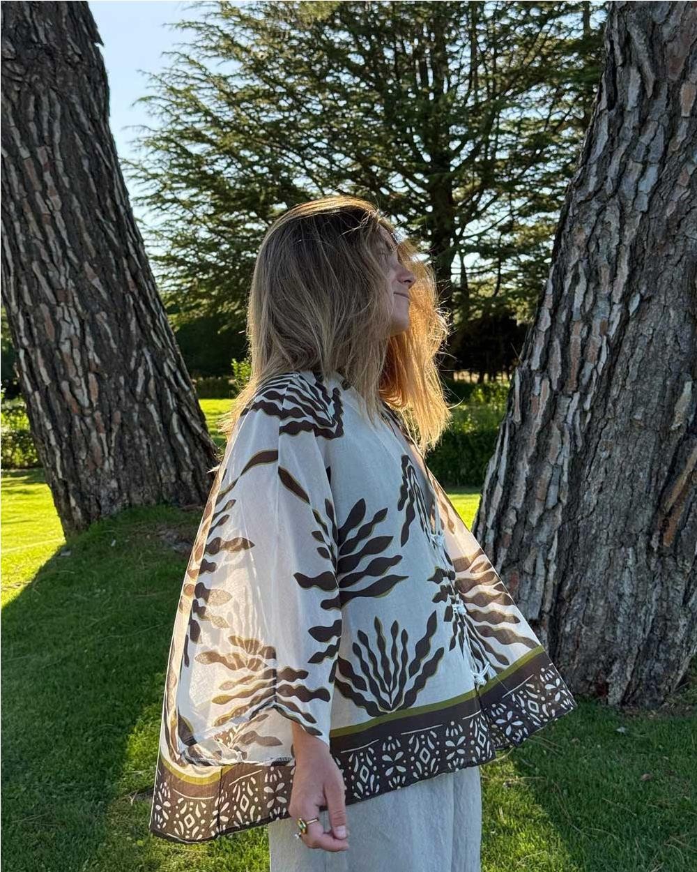 Blusa estampado en algodón mujer CHOCO