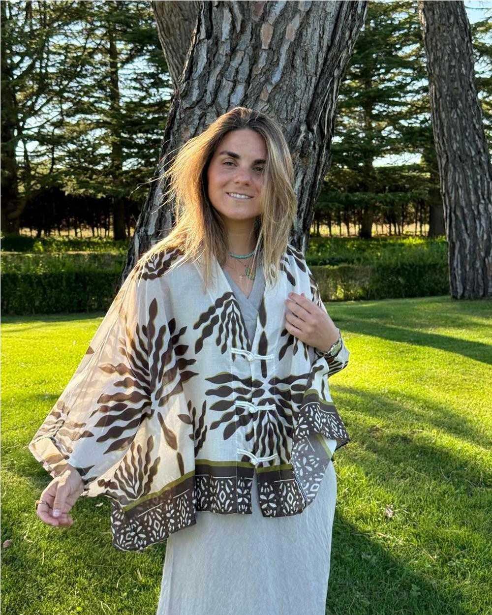 Blusa estampado en algodón mujer CHOCO