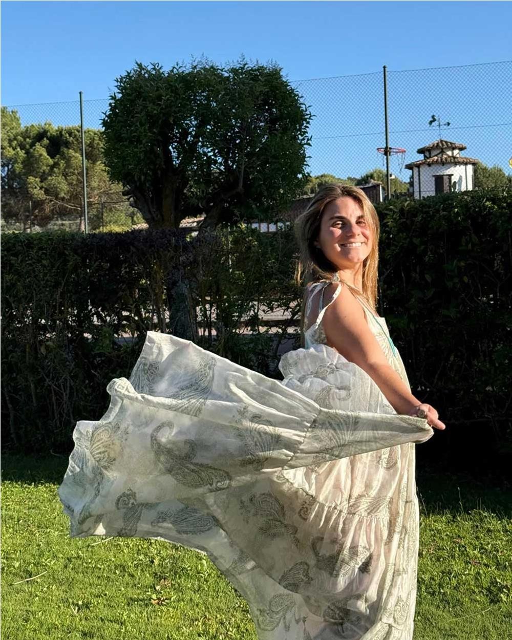 Vestido paisley mujer WHITE