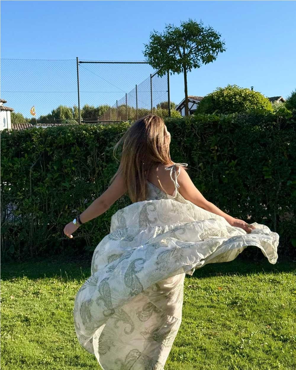 Vestido paisley mujer WHITE