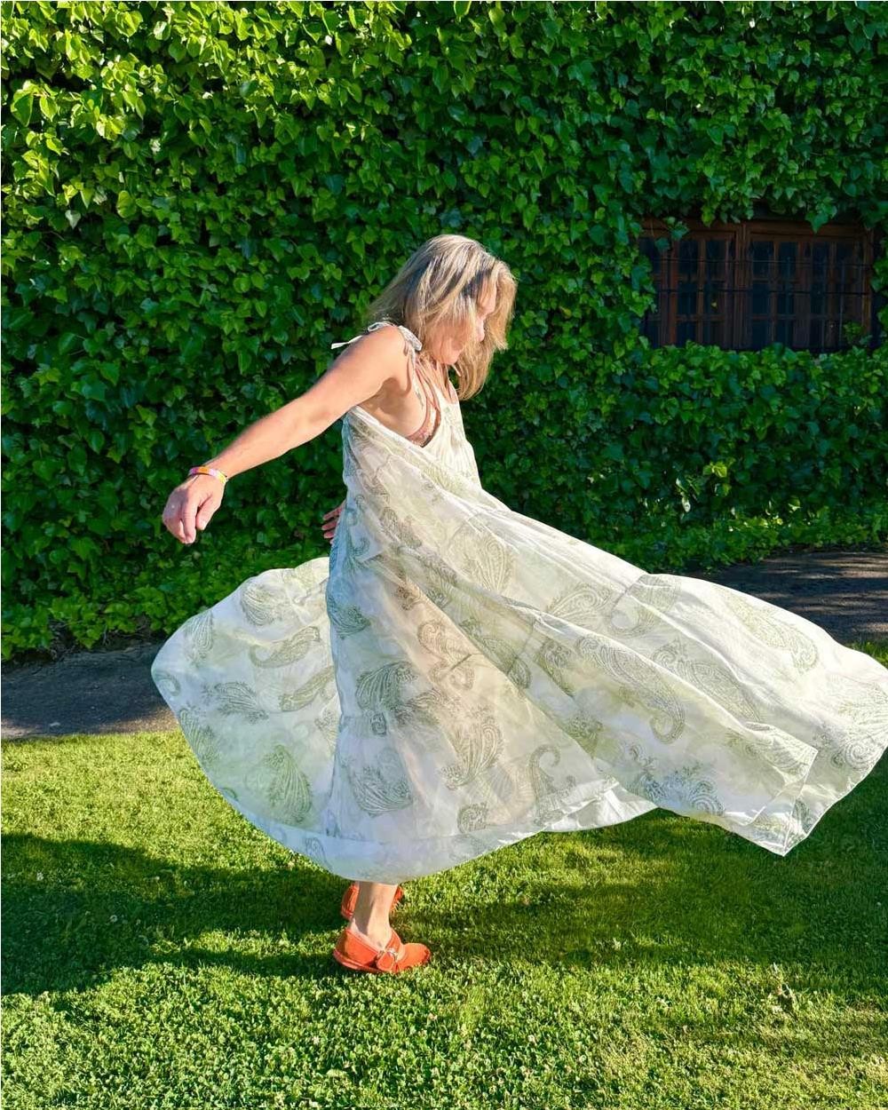 Vestido paisley mujer WHITE