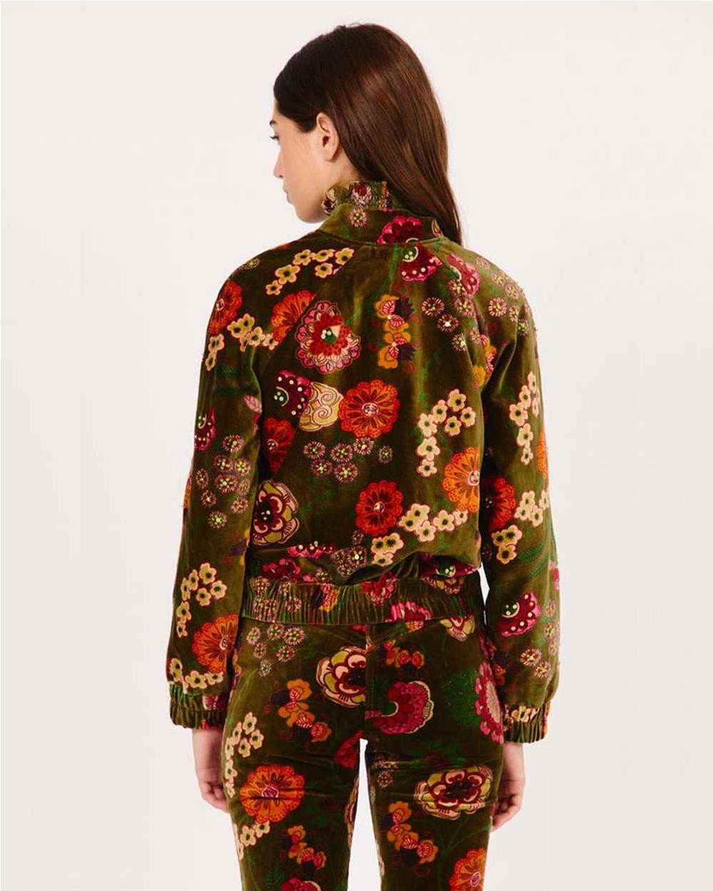 Chaqueta Ivonne de terciopelo GREEN...