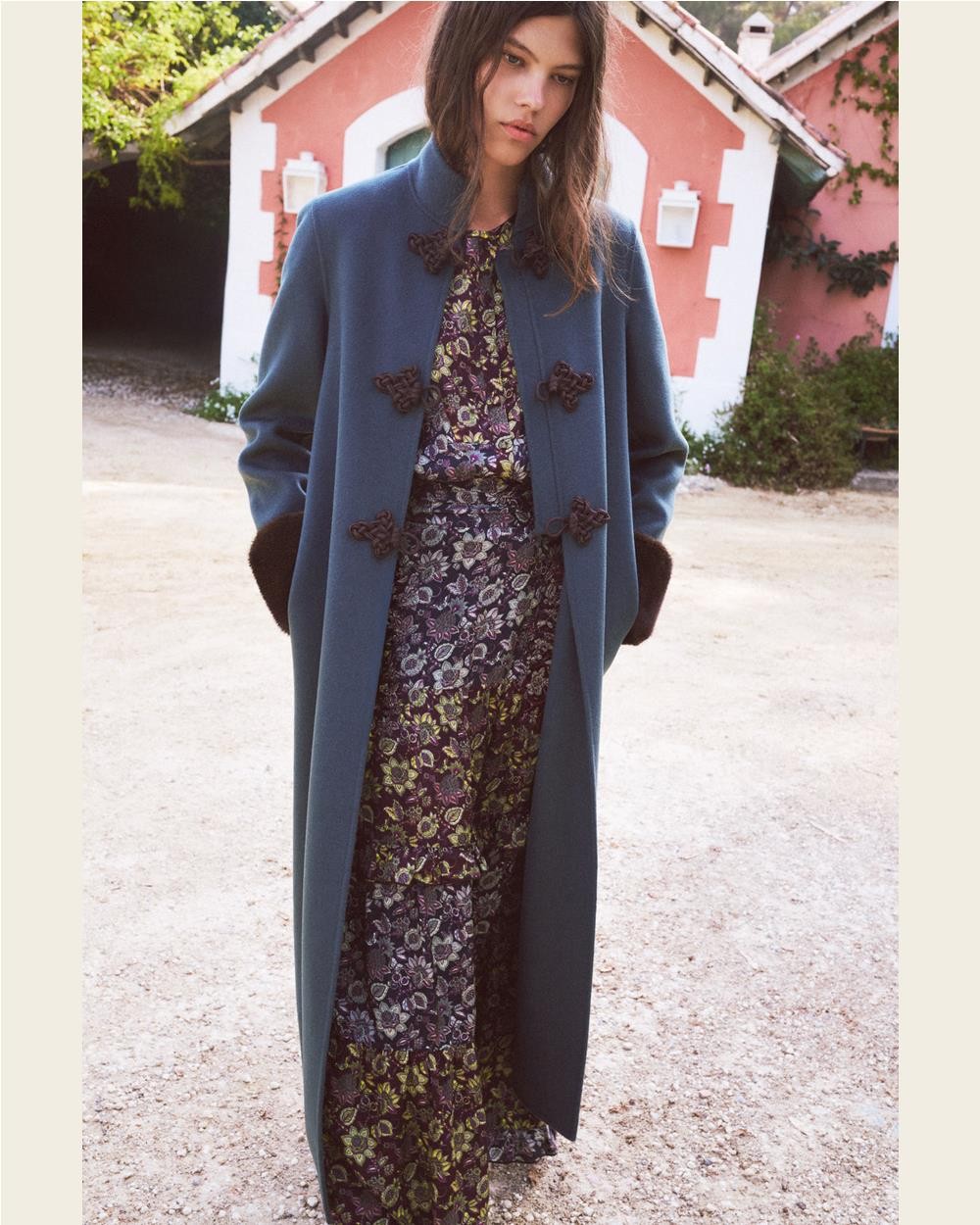 Abrigo de Lana Harriet Mujer GREEN FLUOR