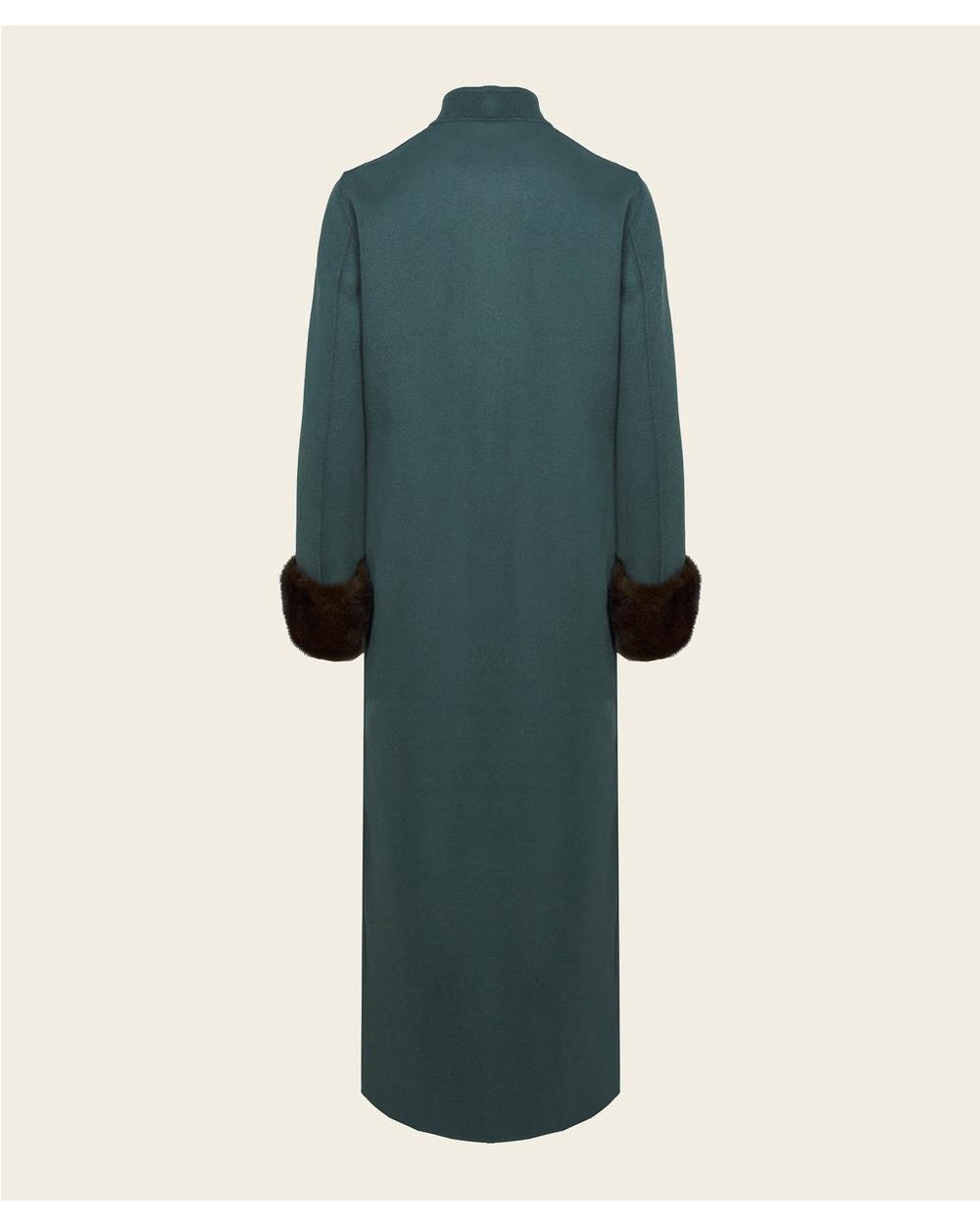 Abrigo de Lana Harriet Mujer GREEN FLUOR