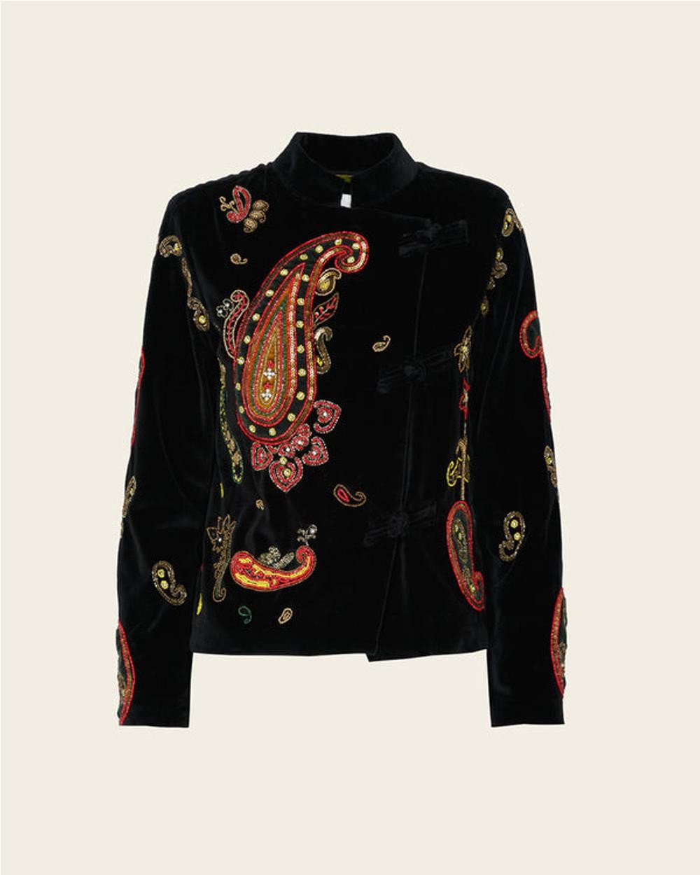 Chaqueta Ángela de Terciopelo Bordado...