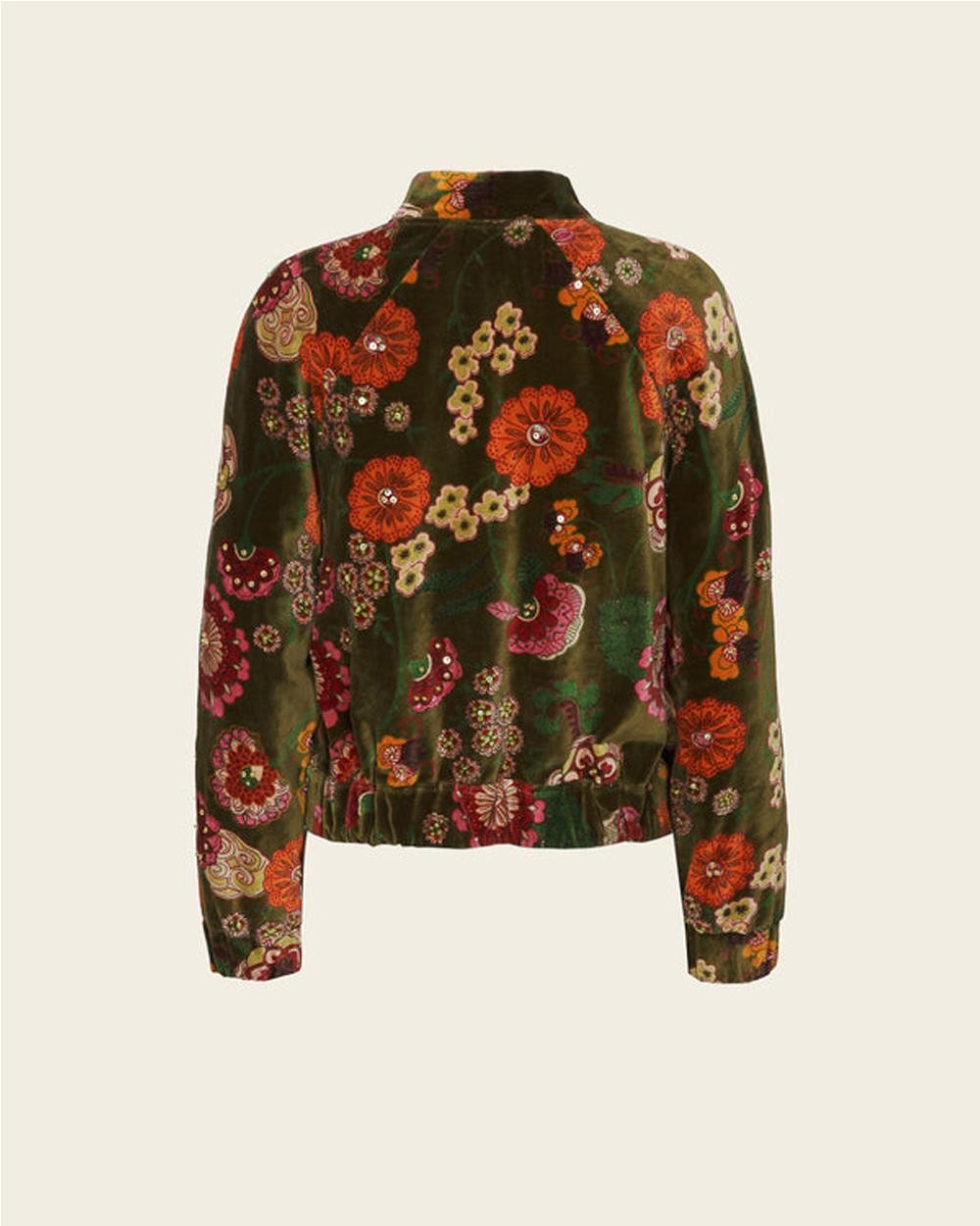 Chaqueta Ivonne de terciopelo GREEN...
