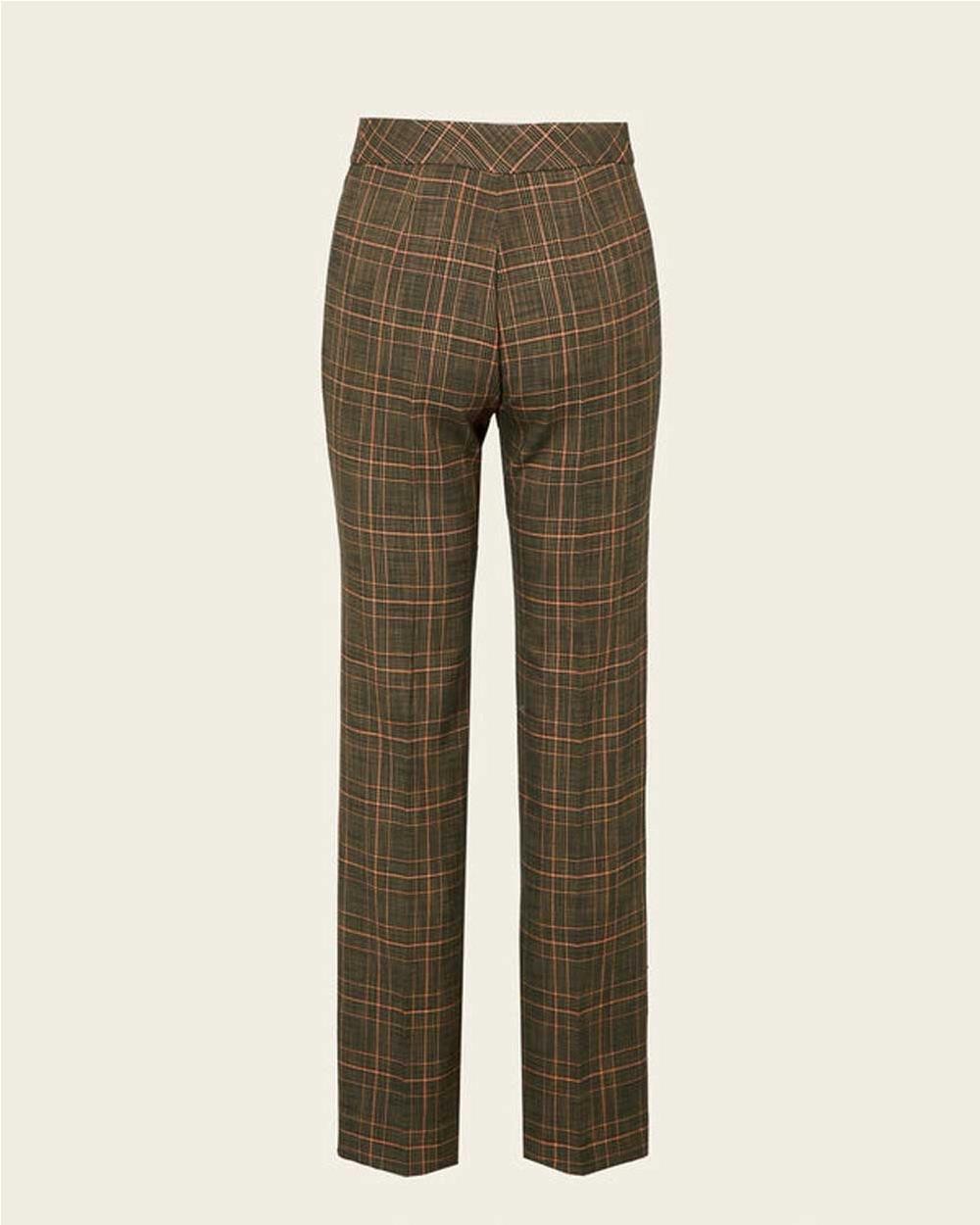 Pantalón Africa de cuadros talle alto...