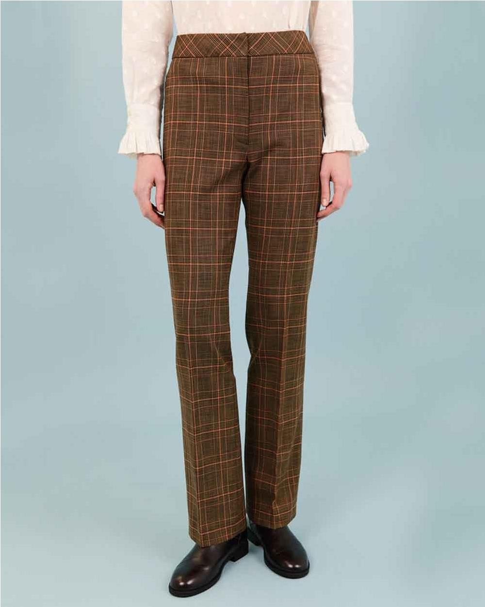 Pantalón Africa de cuadros talle alto...
