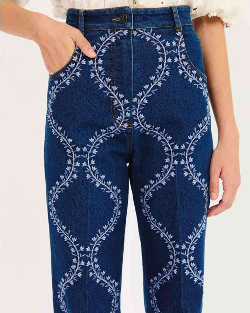 Pantalón Ivana denim de pierna ancha...